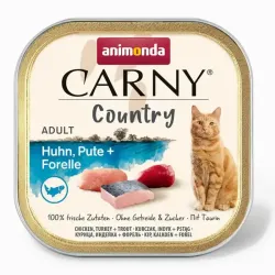 ANIMONDA Carny Cat Country kurczak, indyk, pstrąg 100g